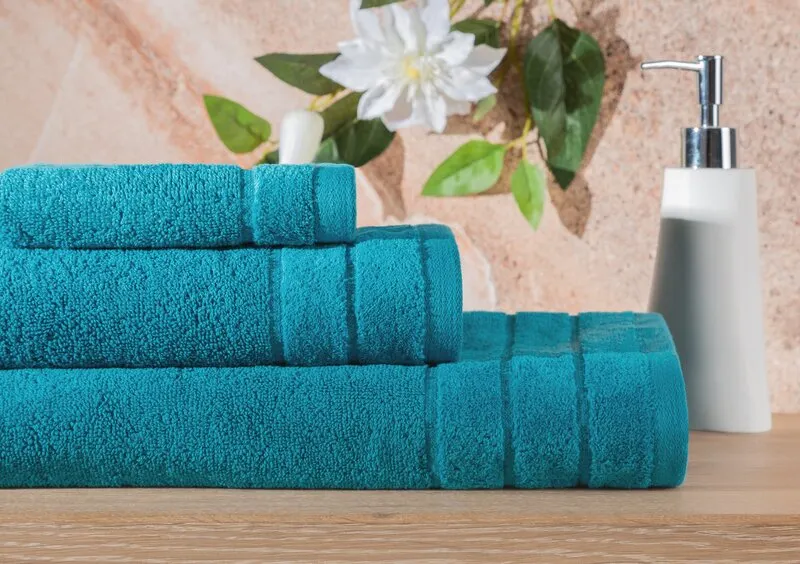 RĘCZNIK DAMLA (14) 30X50 CM TURKUSOWY - EU_387204