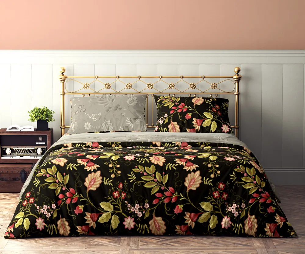 Pościel komplet FLOVERY 004 bawełna 160X200+2X70X80 wielokolorowy - FARO_27734