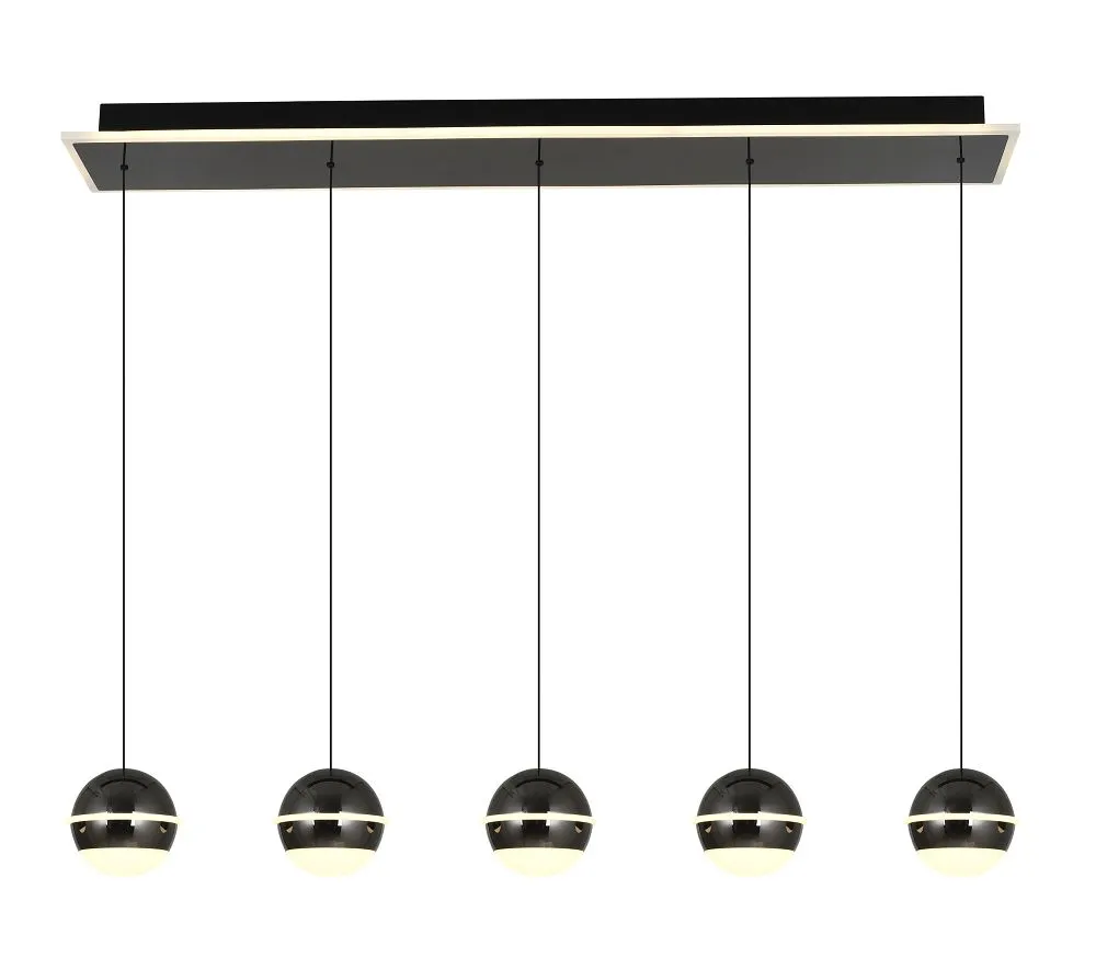 lampa wisząca, pojedyncze kule, czarna lampa, kinkiet wiszący, oswietlenie sufitowe