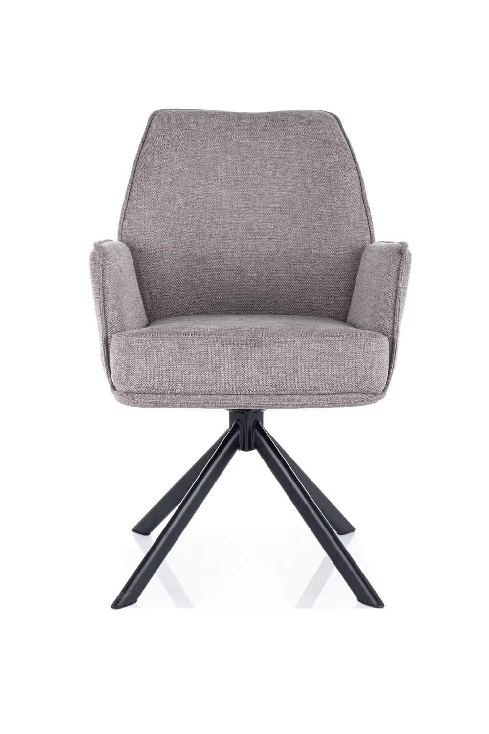 KRZESŁO obrotowe HUGO BREGO CZARNY STELAŻ / SZARY 07 - HUGOBRCSZ