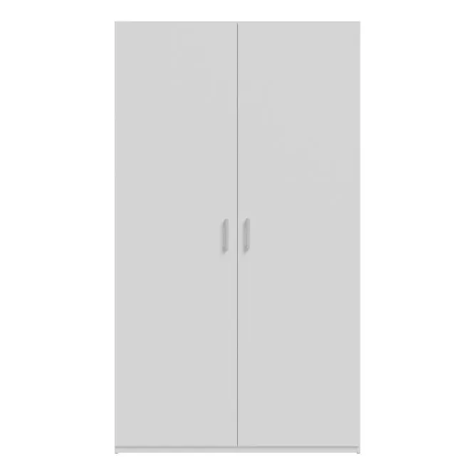 Szafa 2-drzwiowa HOME NOOK 2 drążki i półki 120cm biała - HMNS922-120