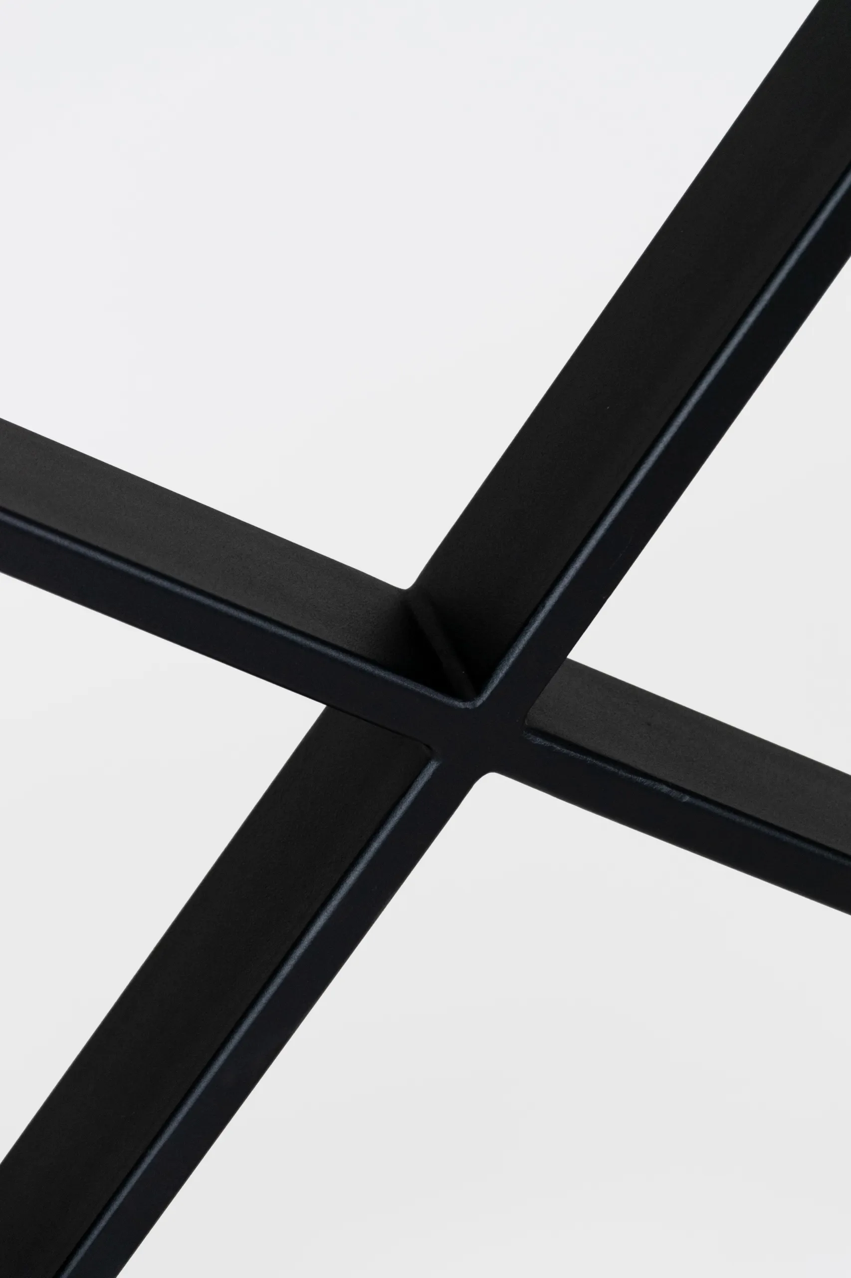 Metalowe nogi do stoły OBEIX stelaż pod blat zestaw 2 szt. czarne - LD_TZ000471