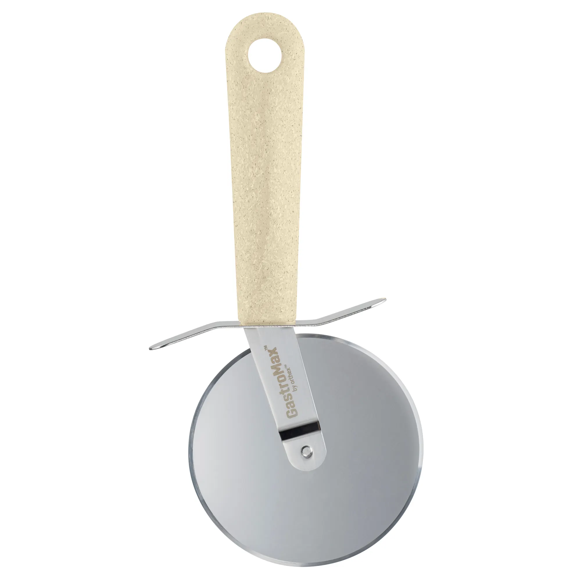 GASTROMAX NÓŻ DO PIZZY BIO kruche narzędzie, kółko do pizzy, ostry nóż, rękojeść drewniana, satyna metal