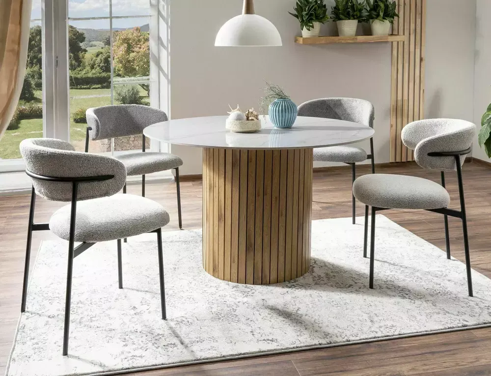 Krzesło ELTON szare TAP.232, czarny stelaż - ELTONCSZ