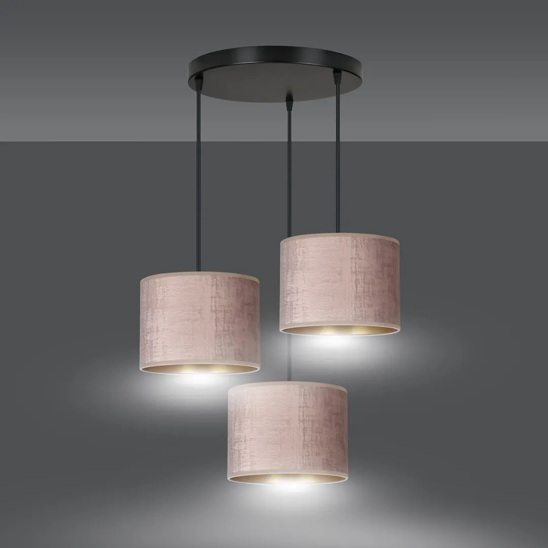 Lampa wisząca HILDE Czarny 1053/3PREM - 1053/3PREM