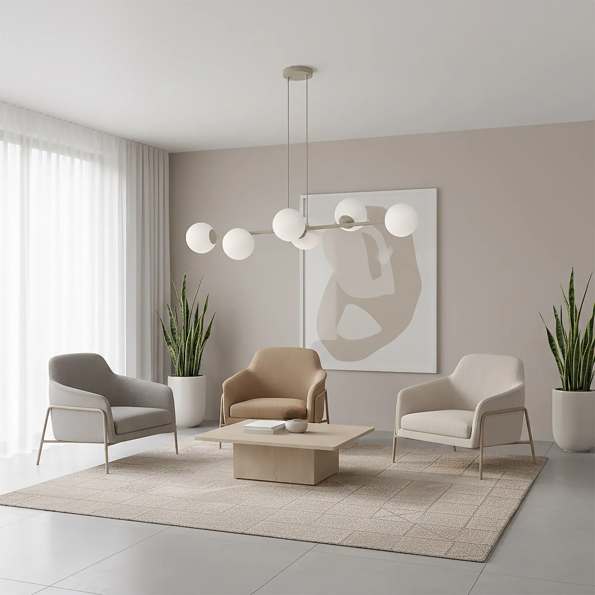 sofa set, living room, armchairs, coffee table, rug
