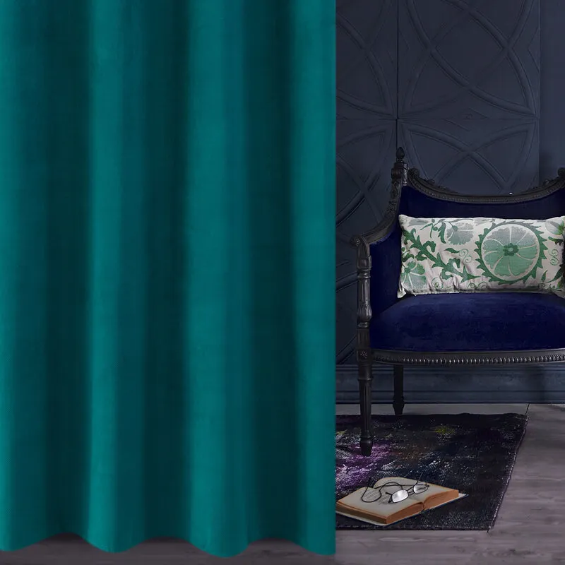 ZASŁONA MILO 140X250 CM TURKUSOWY - EU_367100