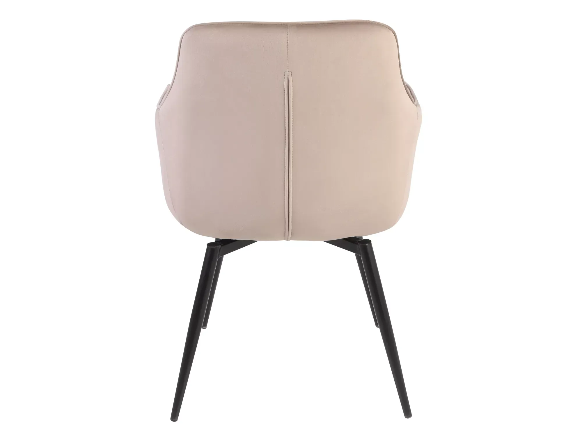 Krzesło tapicerowane SERVIO VELVET Bluvel 40 ciemny beż czarne nogi - SERVIOVCCBE