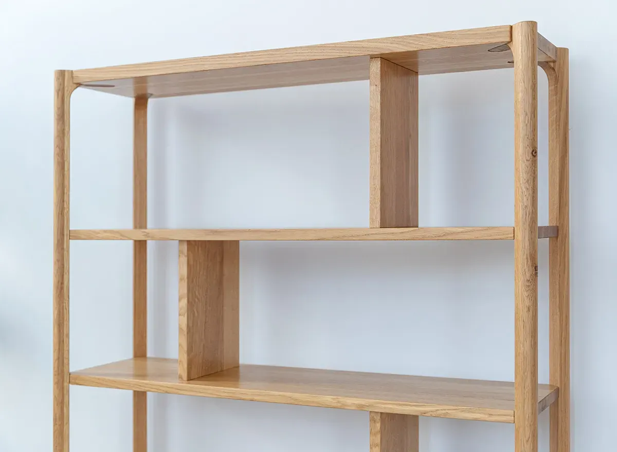 Regał dębowy duży CAMPI dąb olejowany - KULCA07