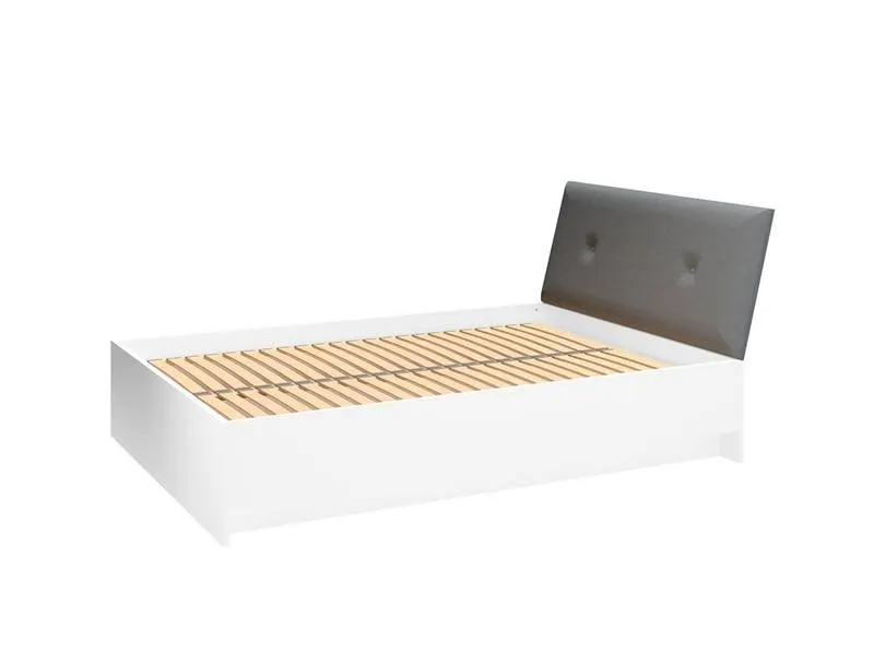 Łóżko LILLE 13 z tapicerowanym zagłówkiem 140x200 ML MEBLE — zdjęcie 3