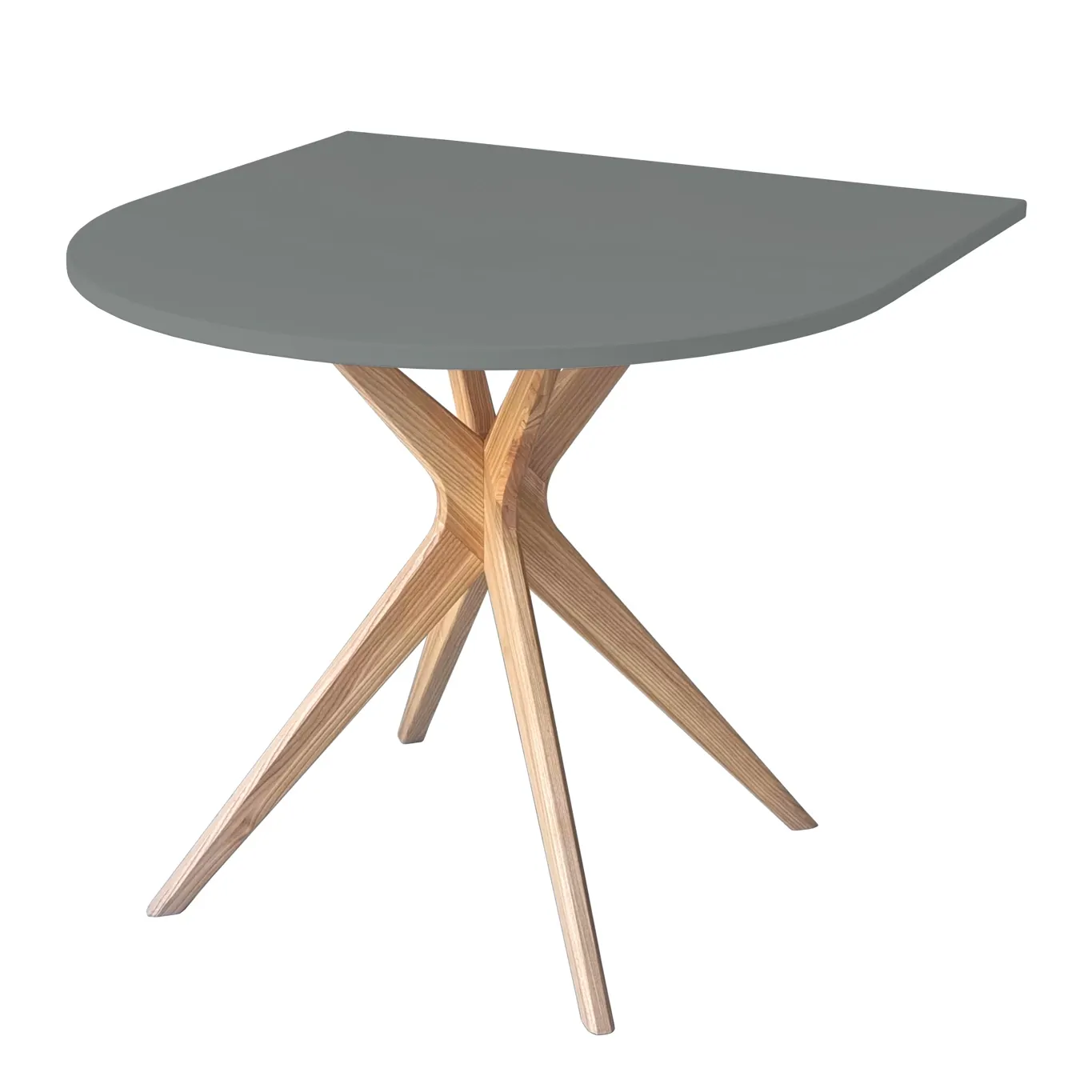 Stół półowalny JUBI Racetrack 90x90cm ciemnoszary