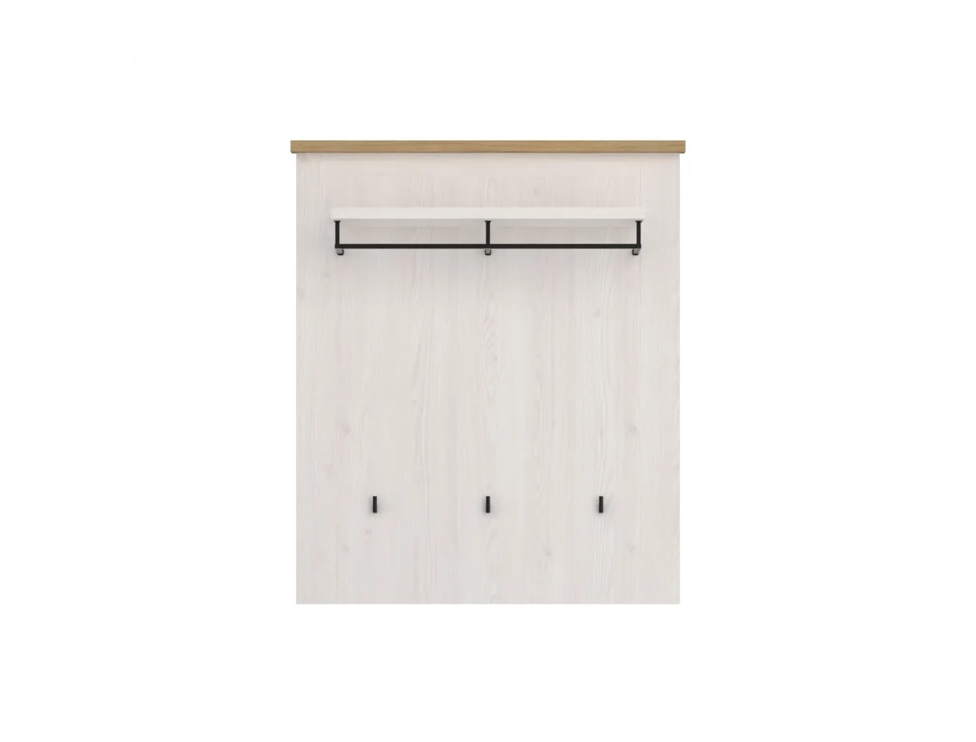 Wieszak z półką i 3 haczykami CELESTO CELGP03 Sibiu Larche, Dąb Coast - 6000000013269