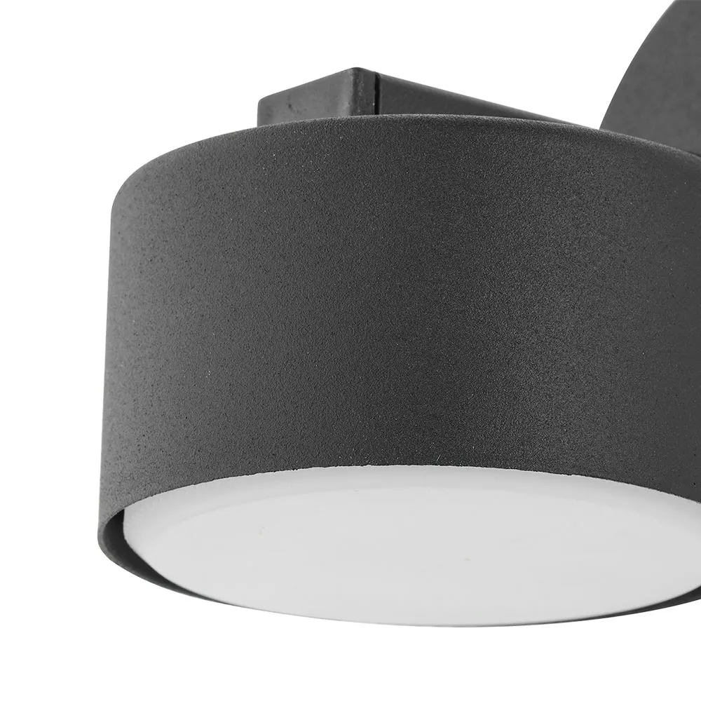 Kinkiet DALLAS czarny metalowy 11x8cm - TK_6240