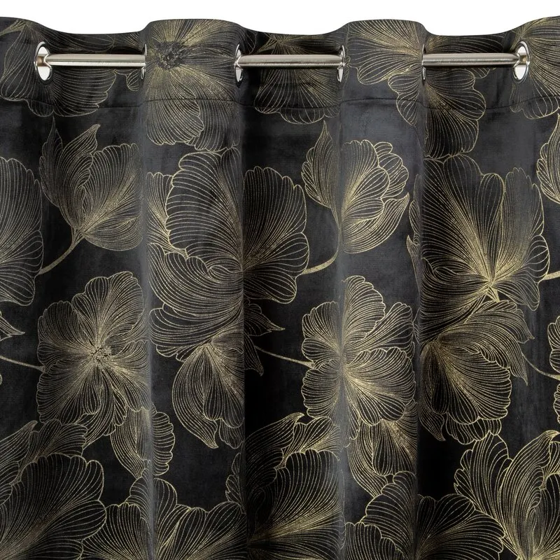 ZASŁONA GOTOWA STELLA 140X250 CM CZARNY - EU_388311