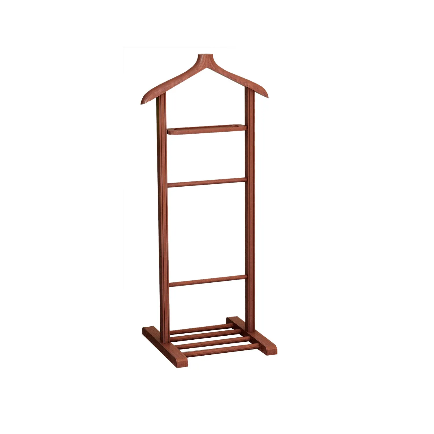Wieszak stojący drewniany na ubrania BETA SINGLE 120 cm orzechowy Meble