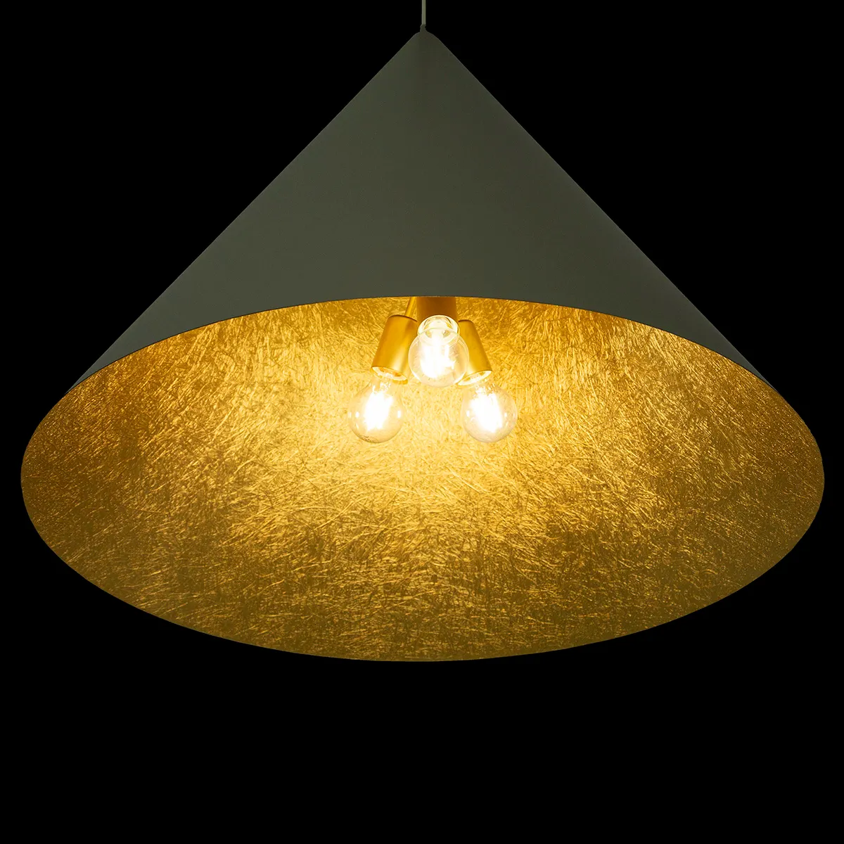 Lampa wisząca VESUVIO M biało-złota — zdjęcie 4