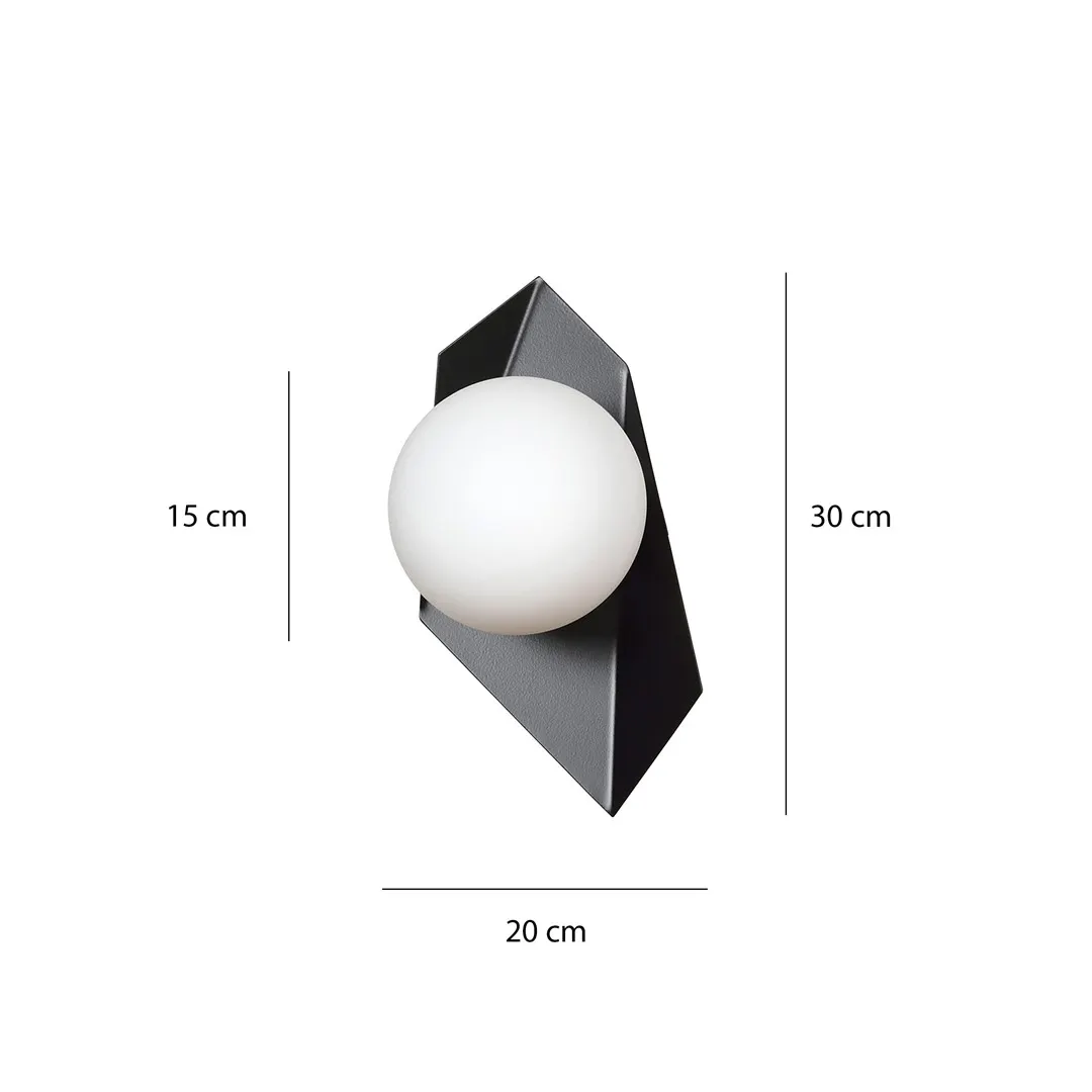 Lampa wisząca DRIFTON 1 czarny biały — zdjęcie 8