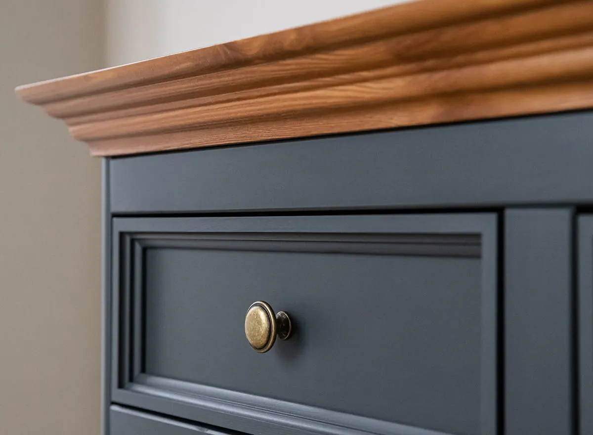 Komoda 3-drzwiowa z 3 szufladami BELLUNO ELEGANTE grafit, dąb - PL002G/D