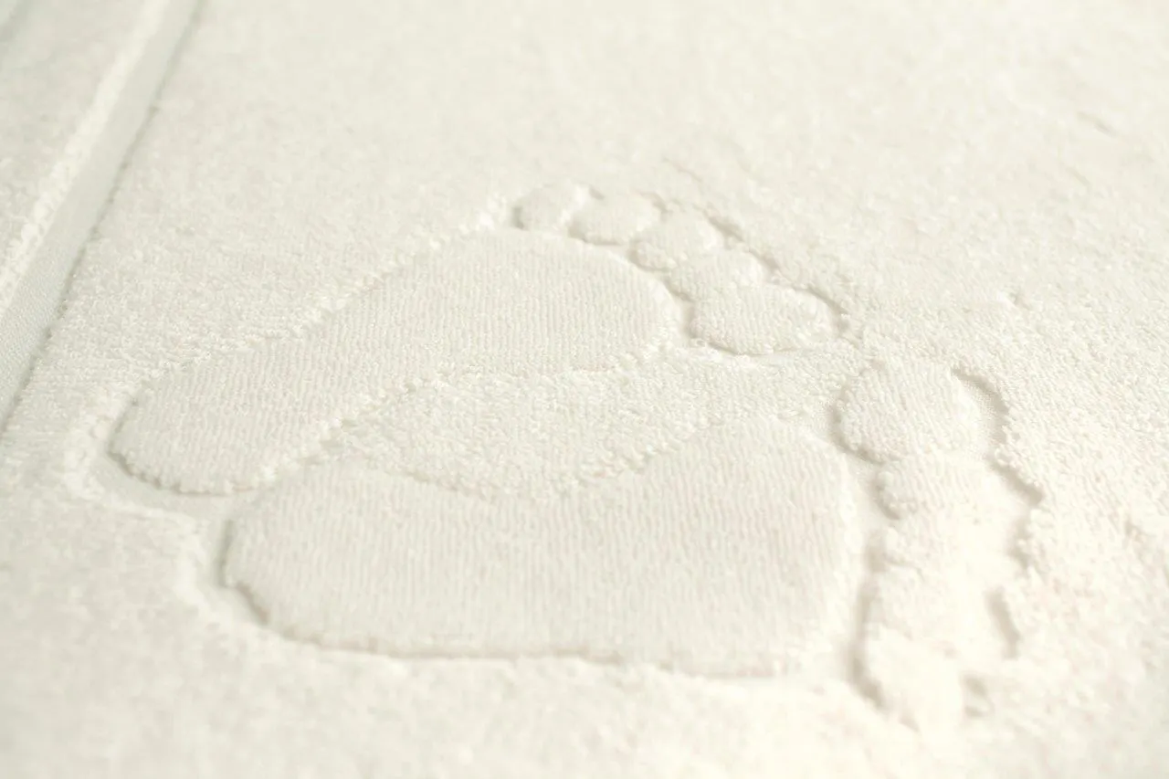 Dywanik łazienkowy STOPKI 50X70 frotte bawełna gramatura 650 kremowy - FARO_28498