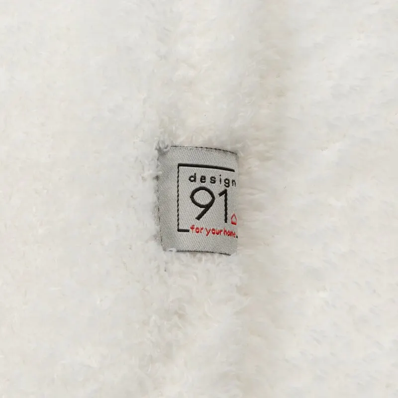 Miękki polarowy koc D91 LORI 170 X 210 cm Biały - EU_452281