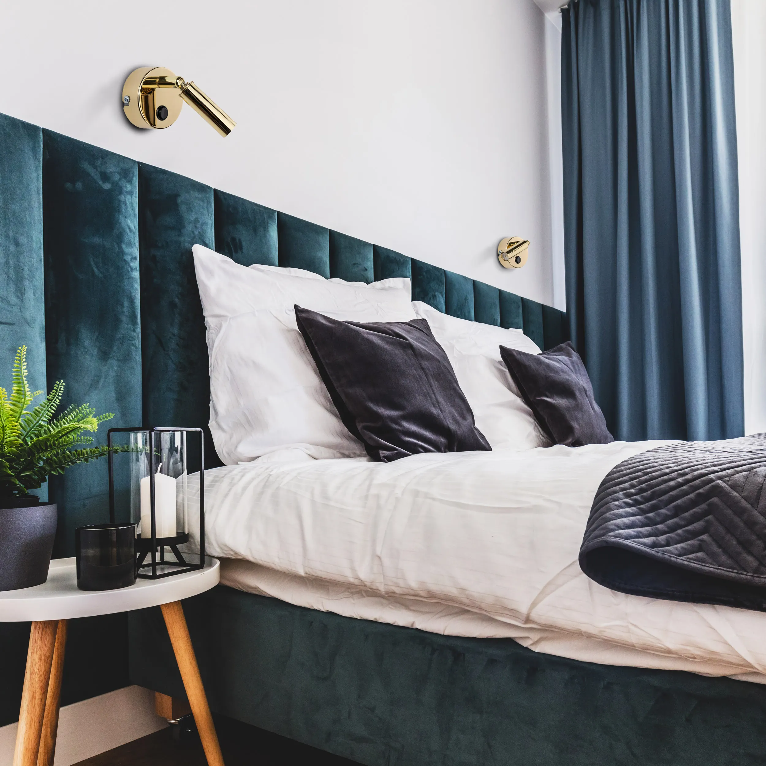 Kinkiet ENZO złoty z włącznikiem regulowany 15x11x8cm - TK_1372