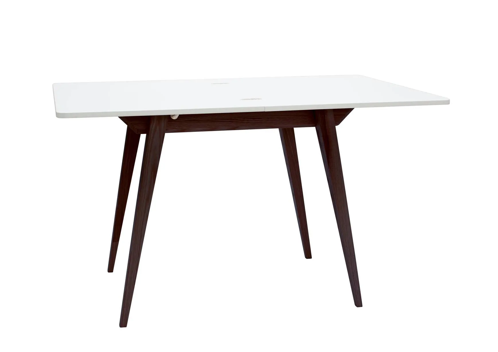 Stół rozkładany ENVELOPE 65x90-130cm biały orzech — zdjęcie 2