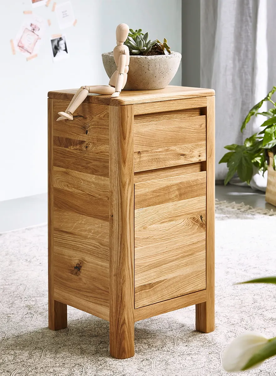 Komoda dębowa z szufladą niska Gialo 60x30x30 cm - 2SGIA22