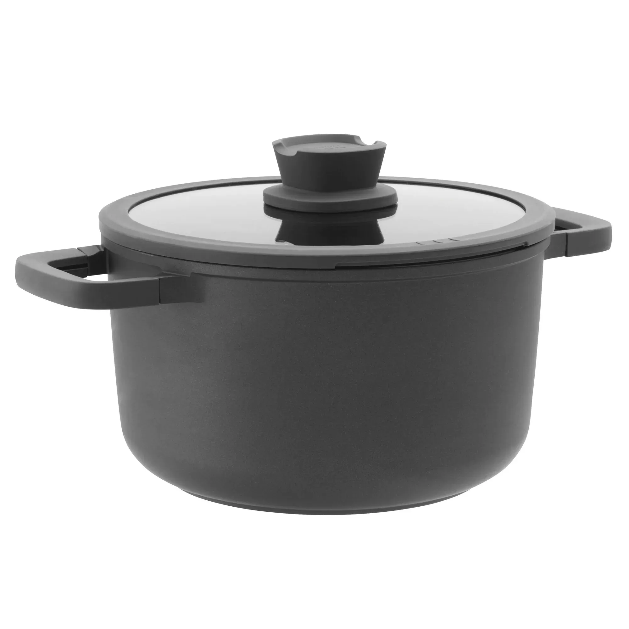 Garnek non-stick LEO z pokrywą STONE + 24x14 cm 5,6 L czarny Garnek non-stick LEO z pokrywą STONE + 24x14 cm 5,6 L czarny