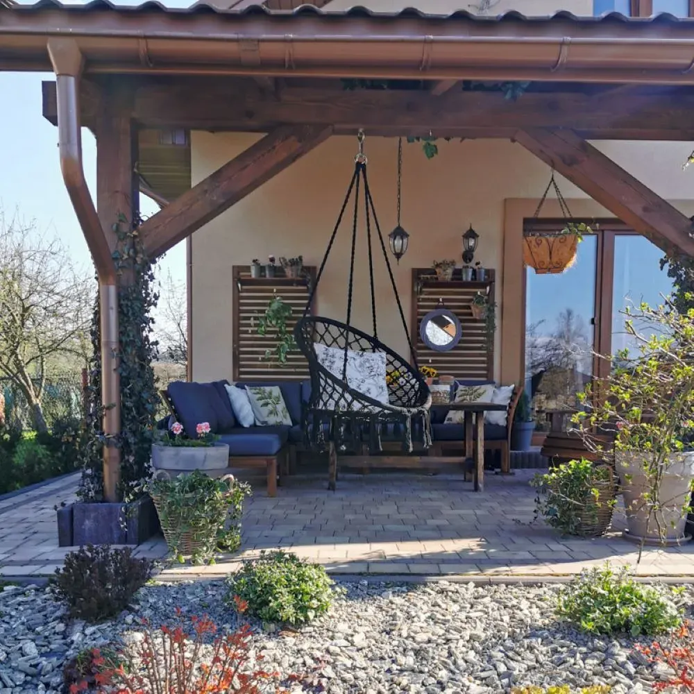 Fotel hamakowy BRASIL HOOP FI 60 cm czarny — zdjęcie 11