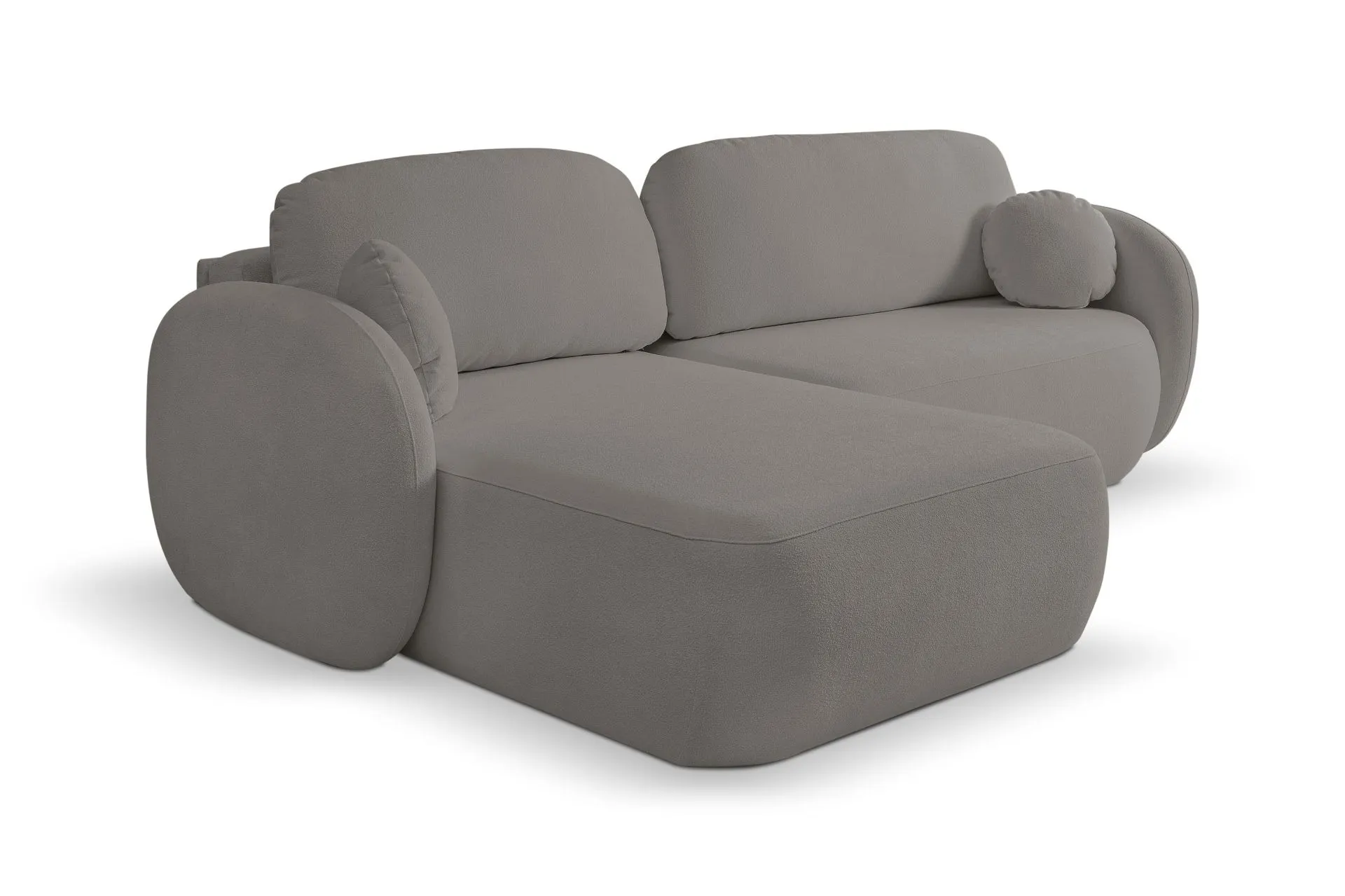 Narożnik rozkładany z pojemnikiem OLIO SICURIO 248 cm lewostronny ciemnoszary - OLIO_NAR_SICURIO75_L