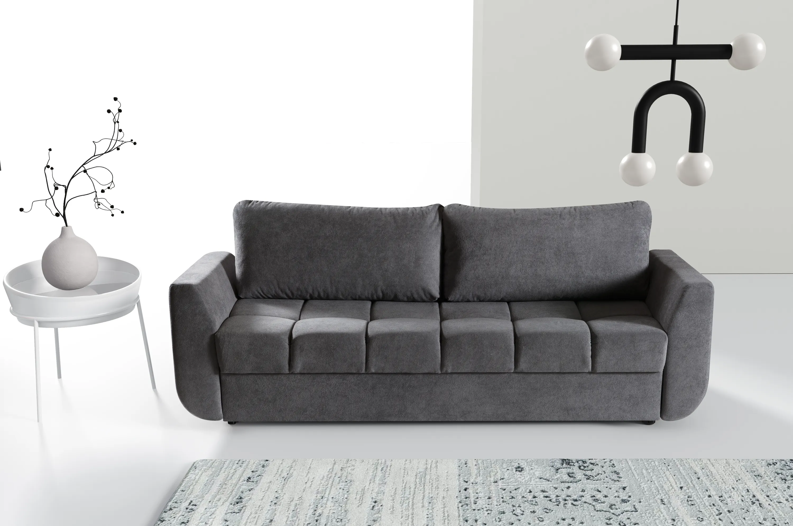Sofa z funkcją spania Delta Gerra 70 ciemnoszara - DELTA_GERRA_70