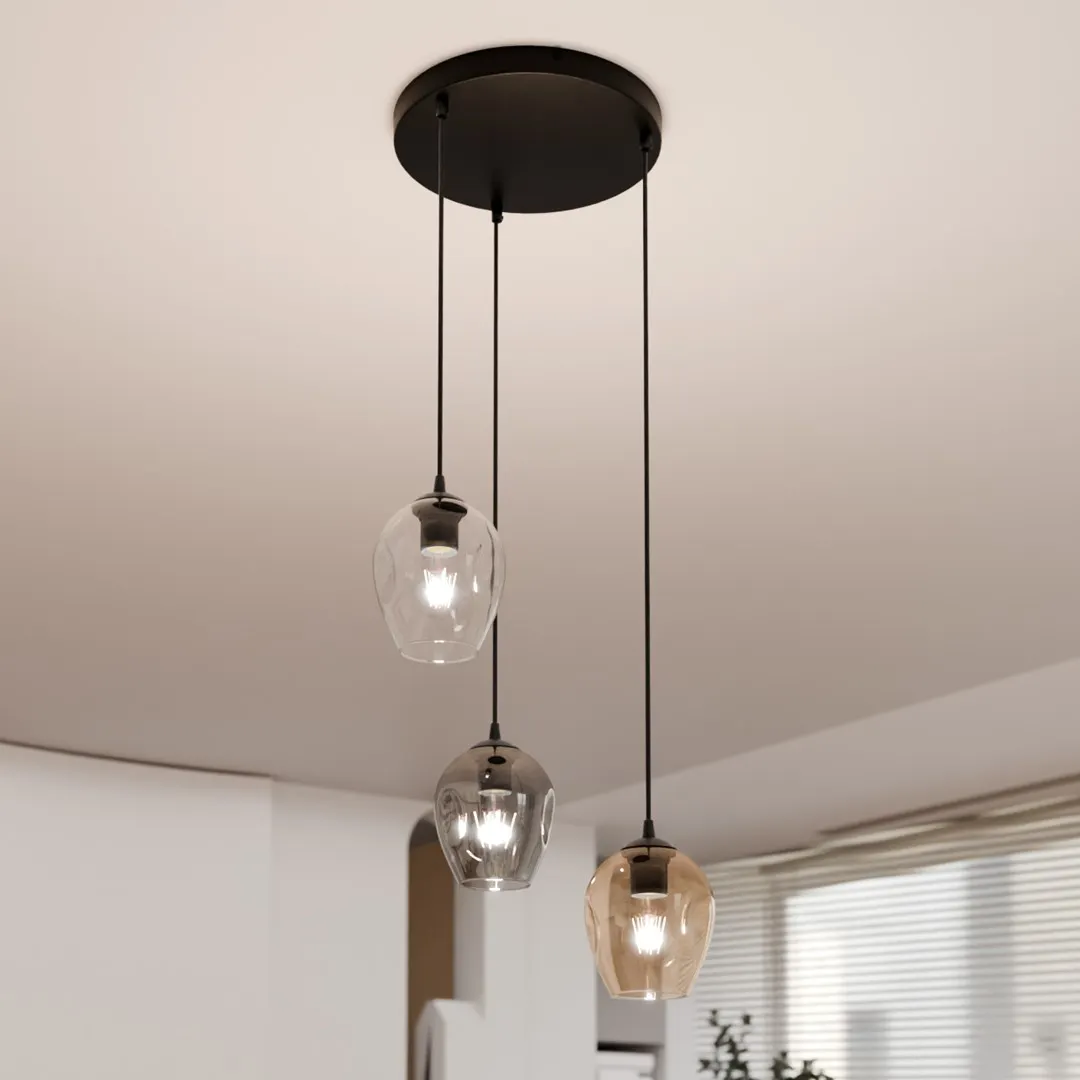 Lampa wisząca ISTAR Czarny 682/3PREM - 682/3PREM