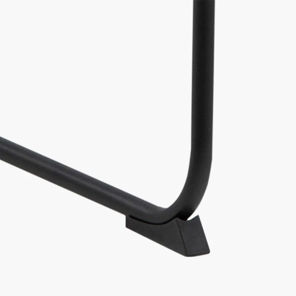 noga, podstawa, stojak, czarny, metalowy