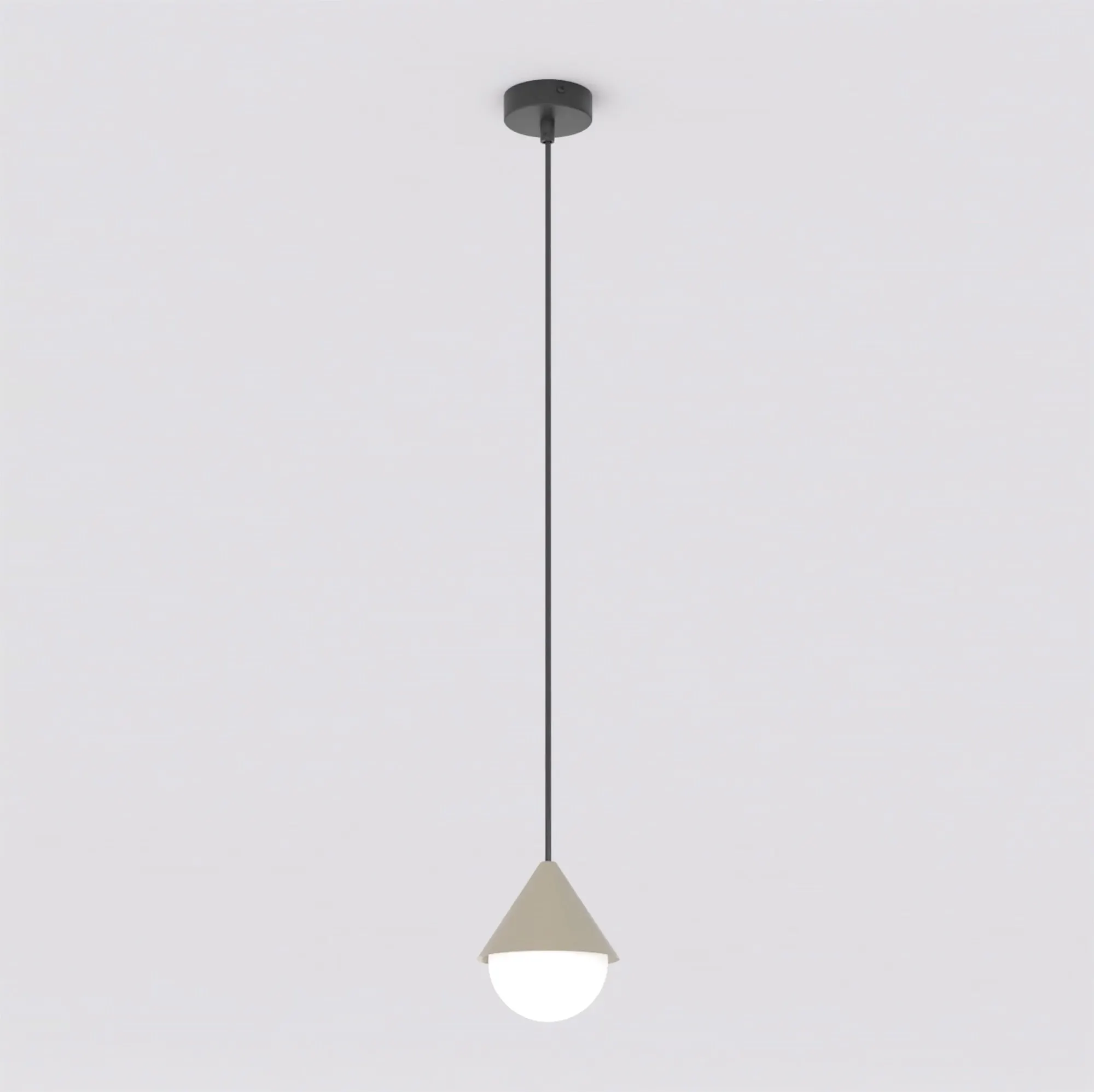 image lampa wisząca, oswietlenie, metalowy czarny, kula glass, trójkątowy abażur