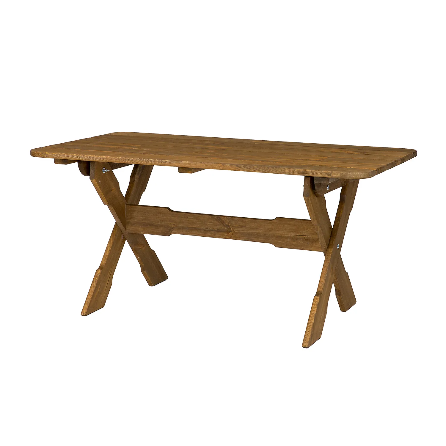 Stół ogrodowy drewniany TOM 75X140 świerk kolor dąb Meble, Tabela, Stolik kawowy, Stół do jadalni, Biurko