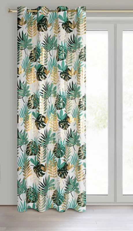 ZASŁONA MALTA 140 X 250 CM CIEMNOZIELONY - EU_441941