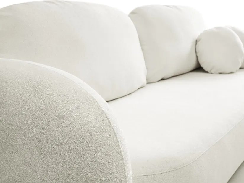 Sofa rozkładana z pojemnikiem OLIO SICURIO 238 cm kremowa — zdjęcie 8