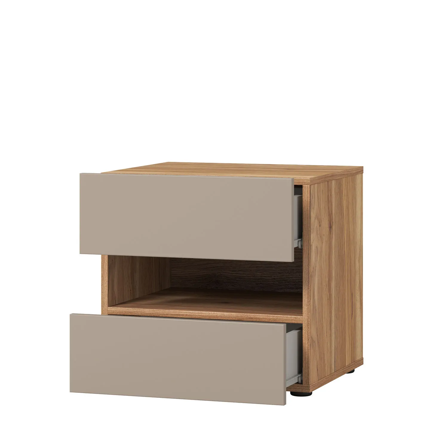 Szafka nocna z szufladami IMPRESSIO 46x45 dąb mauvella congo - 24MCNJ23