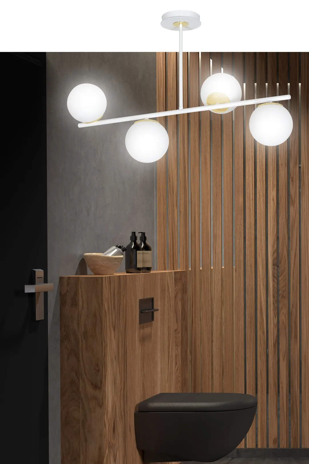 Lampa sufitowa FLOKI Biały/Złoty 1023/4 - 1023/4