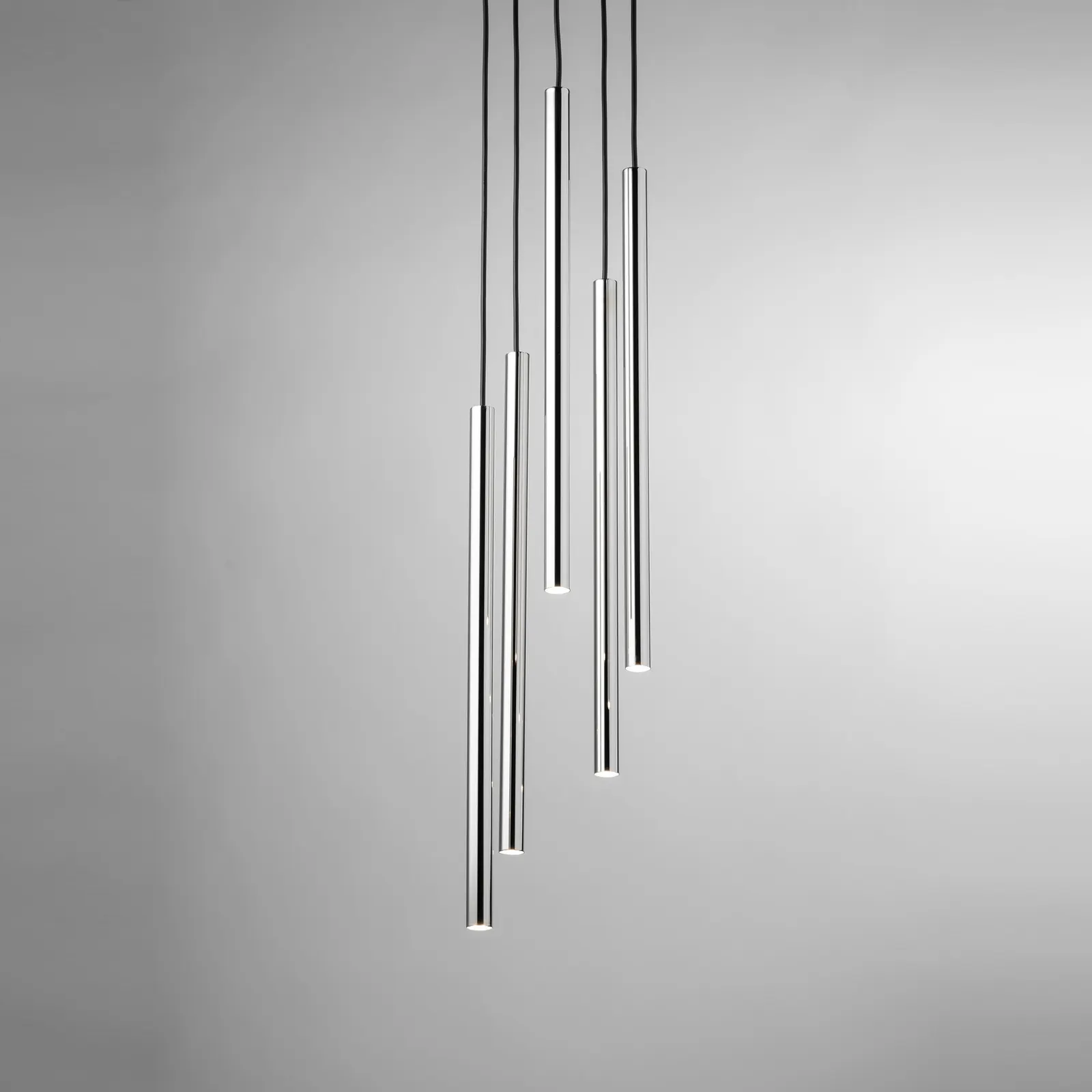 Lampa wisząca SOPEL LUX 5 czarno-srebrna - SI_40732