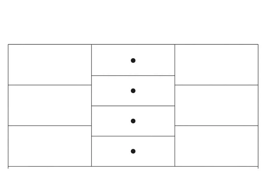 Komoda DESJO 10 2 drzwiowa z szufladami dąb sanremo brąz 170x93x42cm - WG-100-0168