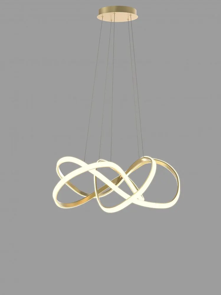 Lampa wisząca ARTE  LED złota — zdjęcie 3