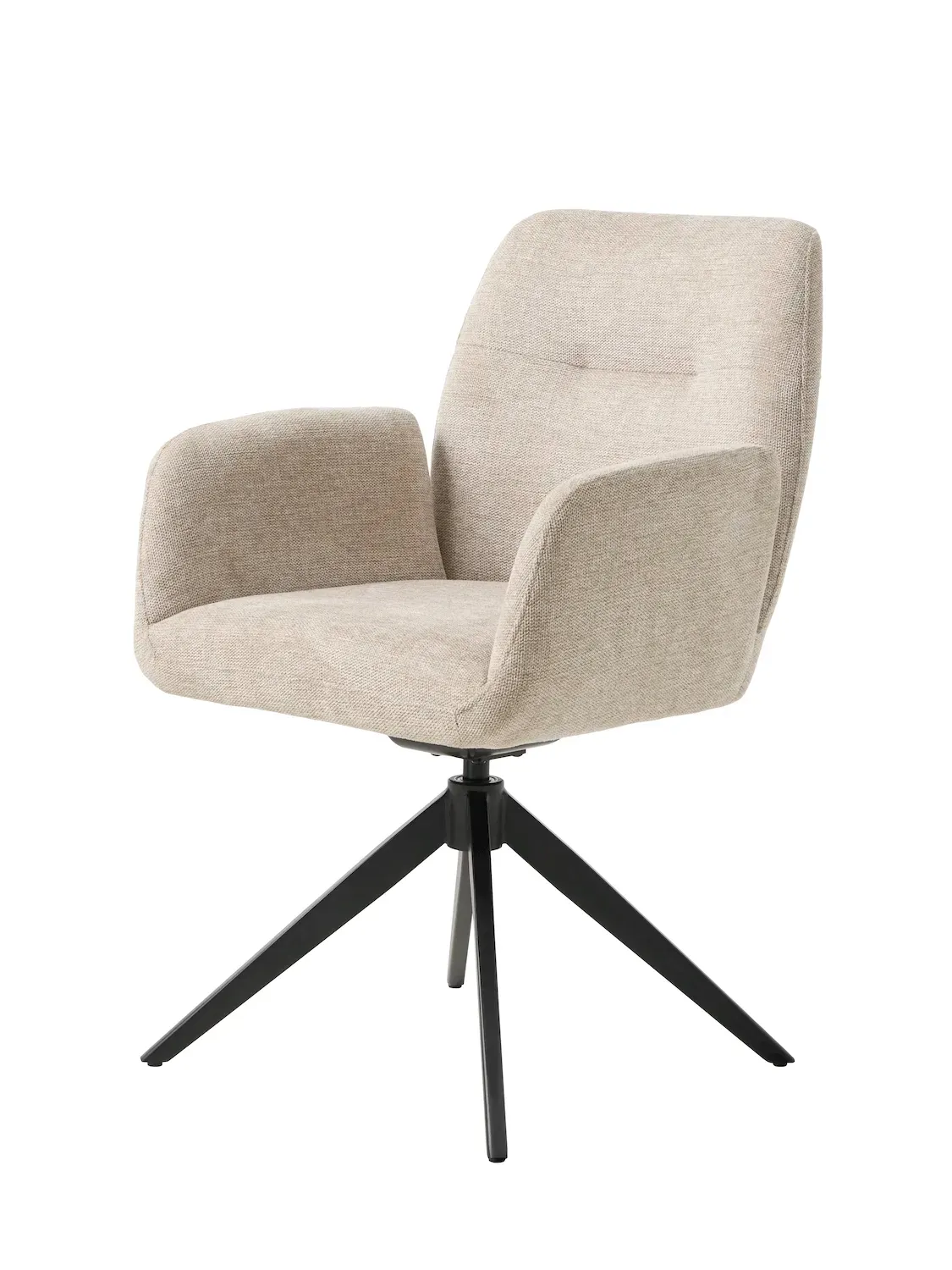 Krzesło obrotowe ROXANA z podłokietnikami piaskowe