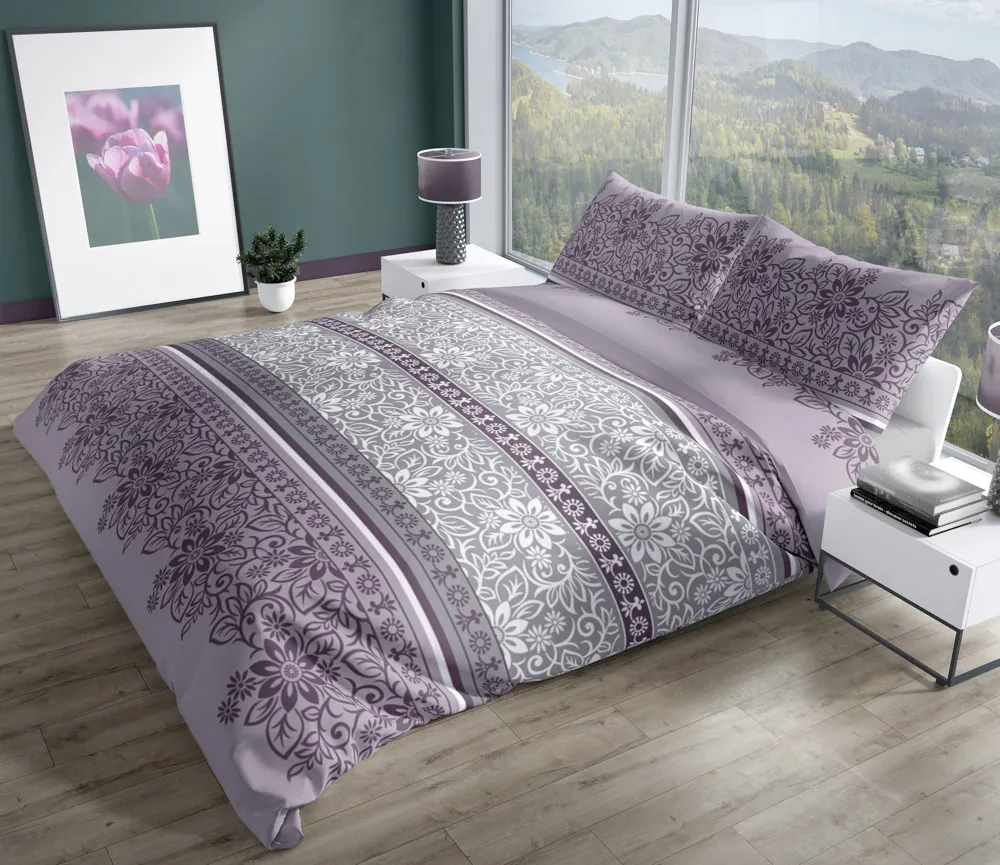 Pościel komplet PURE SATEEN 004 satyna bawełniana 220X200+2x70X80 wielokolorowy - FARO_27919