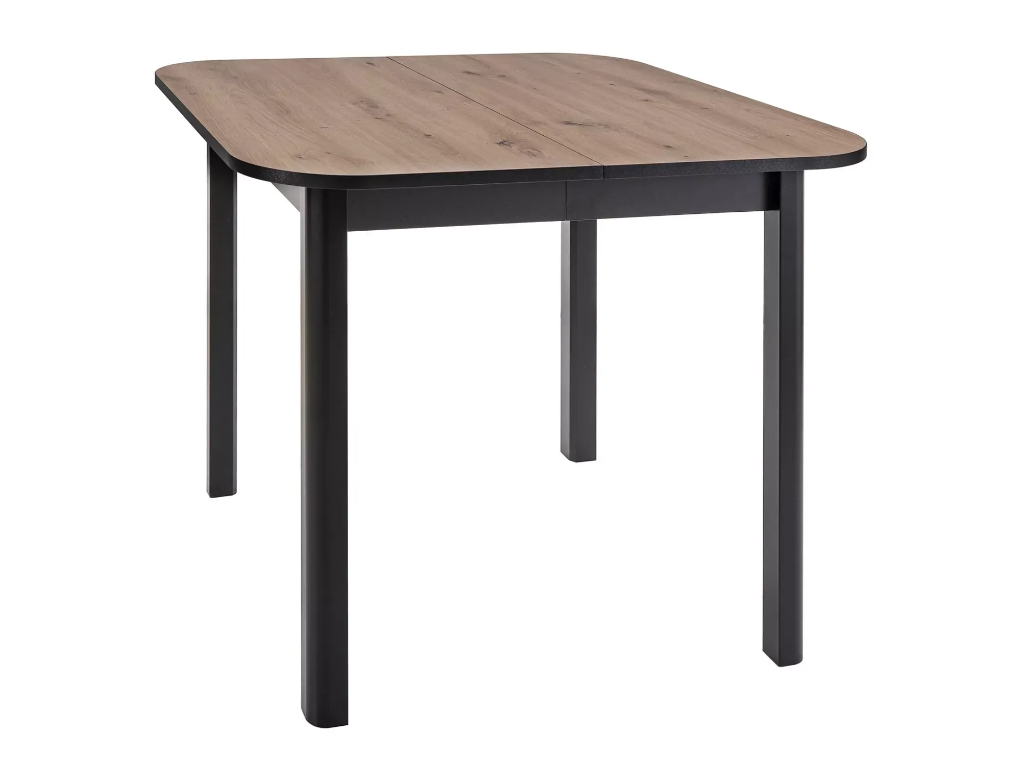 Stół rozkładany DANTE II 90(130)x90 dąb Artisan/czarne nogi Stół rozkładany DANTE II 90(130)x90 dąb Artisan/czarne nogi