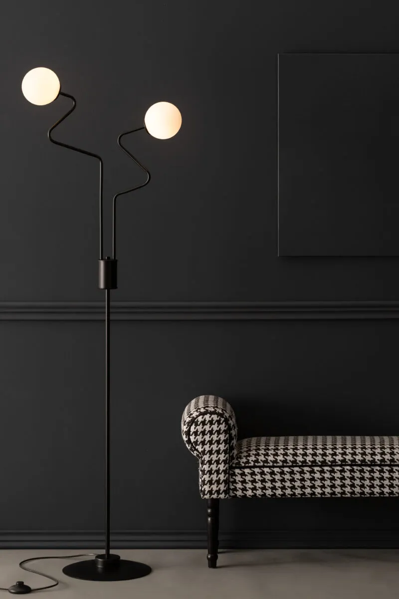 Lampa podłogowa ZIGZAG 2 czarna - SI_50260