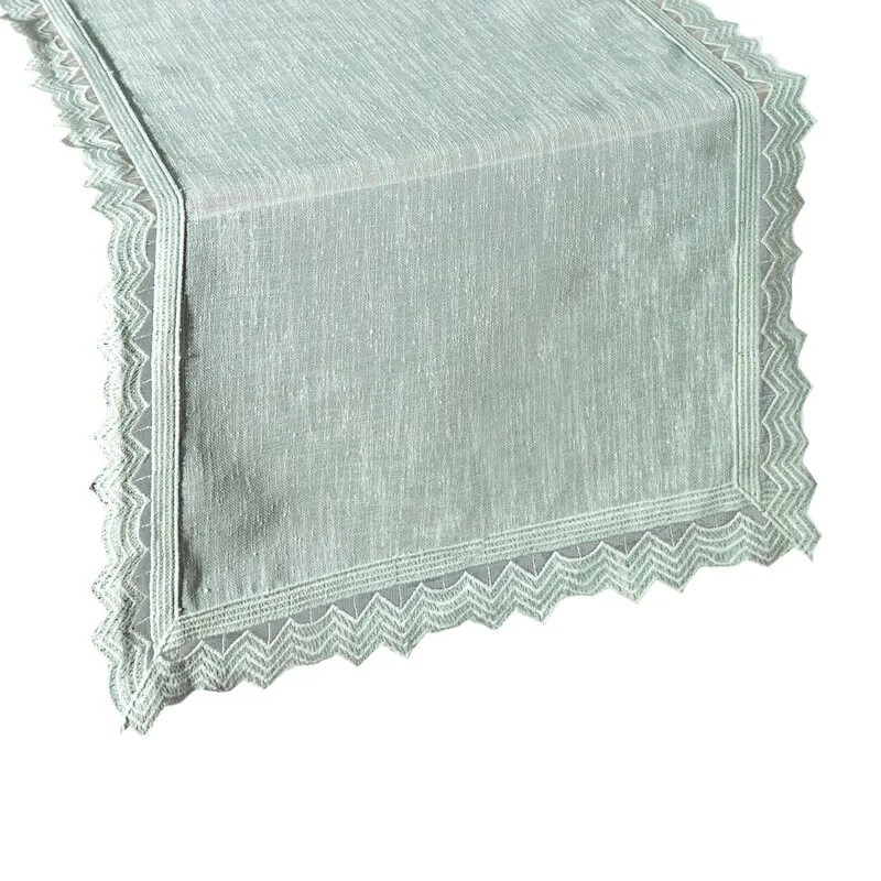 OBRUS DEKORACYJNY 35X180 CM MIĘTOWY - EU_350766