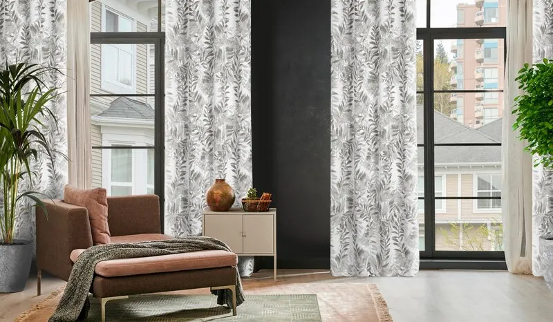 ZASŁONA HARIET 140 X 250 CM NATURALNY - EU_398704