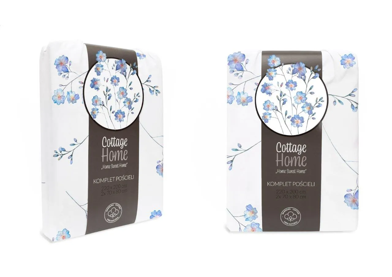Pościel komplet COTTAGE HOME 022 bawełna 220X200+2X70X80 wielokolorowy - FARO_31106