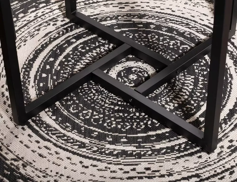 STÓŁ ALTO II DĄB/CZARNY FI80 - ALTOIIDC80